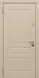 Входная дверь с окрашенными плитами МДФ (RAL 1015)